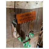 "Redneck Windchimes" Sign and Umbrella