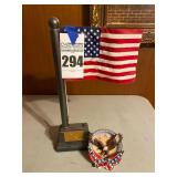 American Flag and Decorate Miniature Plate