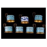 Cloisonne Punch Cup Holders (7)