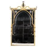 Antique Wrought Iron Foliate Wall Mirror