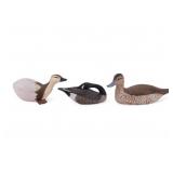 Mini Signed Carved & Painted Decoys (3)