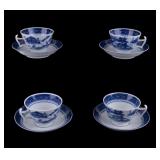 Mottahadeh Blue Canton Cups/Saucers & Dish