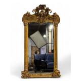 19th C Elaborate French Giltwood Mirror