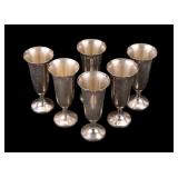 Early Sterling Cordial Cups (6)