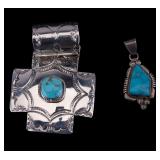 Native American Signed Sterling Pendants