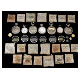 Elgin, Bulova, & Other Pocket Watches & Cases