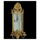 Brass Candelabra Mirror