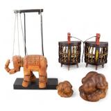 Weeping Buddha Sculpture, Marionette, Cage