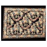 Needlepoint Floral Rug