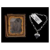 Daguerreotype & Italian Sterling Bracelet