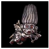 Troll Sterling Silver Pin