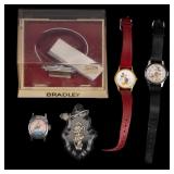 Bradley & Seiko Mickey Mouse + Cinderella Watches