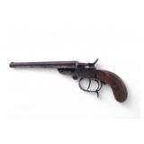 Early 20th C Double Barrel Pinfire Pistol .32 cal