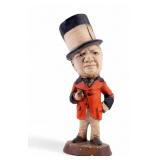 Vintage Winston Churchill Chalkware Statue