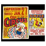 Vintage Letterpress Circus Posters (2)