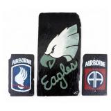 173rd & 82nd Airborne & Eagles Slate Plaques