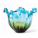 Murano Colorful "White Cristal" Bowl