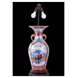 Japanese Porcelain Imari Vase Lamp