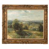 Behrent (HU) Signed Oil Landscape on Canvas