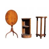 Regency Style Plant Stand, Marble Top & Tilt Top