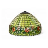 Tiffany Style Green Paneled Art Glass Lamp Shade