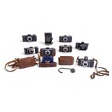 Vintage Kodak Bantam Compact Cameras (9) + Leica