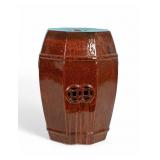 Chinese Red Drip Glaze Ceramic Garden Stool