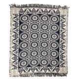 Ohio 1892 Woven Youth Coverlet, Approx 4