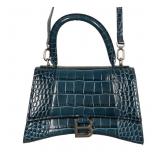 Balenciaga Croc-Embossed Leather Handbag