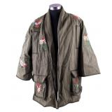 Valentino Italy Olive Green Embroidered Jacket