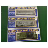 K-line electric train 0/027 gauge b&o covered