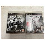 PS3 Star Trek and Assassinï¿½s Creed III games