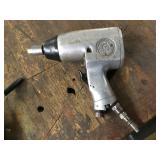 Half inch drive air impact gun, w/ 3/8 adapter