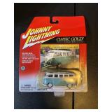 Johnny lighting Volkswagen samba bus