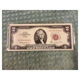 1963 $2 dollar ï¿½uncï¿½ red seal