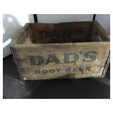 Dads Root Beer crate