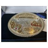 Montana silversmith trophy buckle