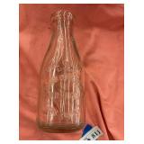 W.H Crebs one quart milk bottle