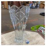 Lenox crystal vases and glass swan