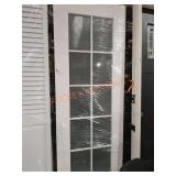 80"x30" door with glass paneling