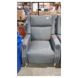 Decorative  grey push back recliner