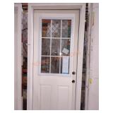 Masonite 30"x80" Fiberglass 9 Lite Exterior Door