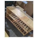 Bamboo shoe bench