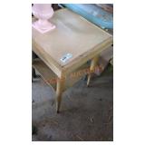 square wooden side table