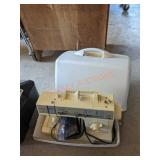 Singer sewing machine and case