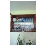 Miscellaneous glass ware Cabinet lot