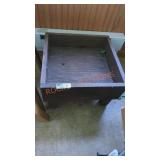17"x17"x12" wooden plant stand