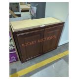 30" x 13" x 24" brown wall cabinet