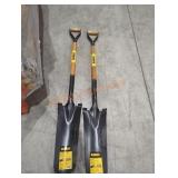 2 DeWalt 31" drain spades shovels