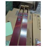 1 box of 2 pk room darkening drapery rods 28"-48"